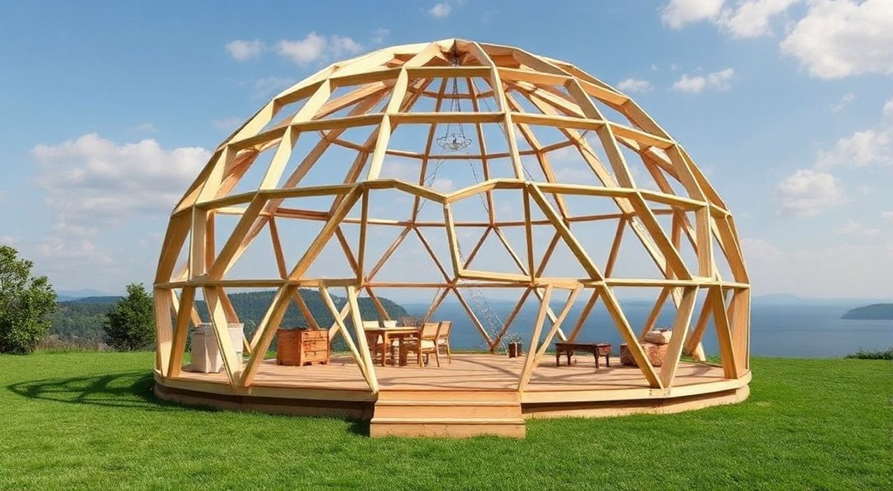 DIY: geo-dome из клееный ЛВЛ — 5 шагов