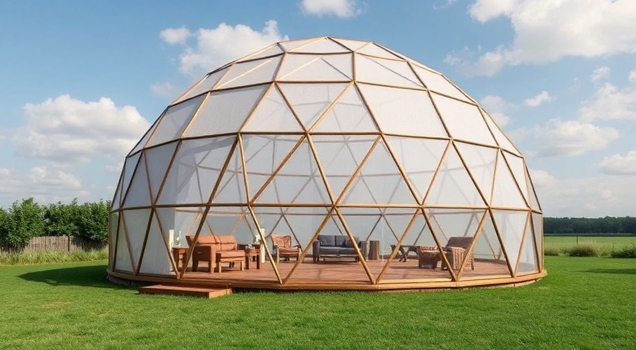 DIY: geo-dome из панели KarbonEco — 10 шагов