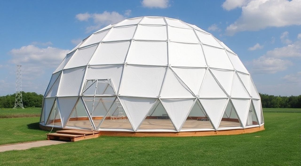 DIY: geo-dome из полиуретановая сэндвич-панель — 10 шагов