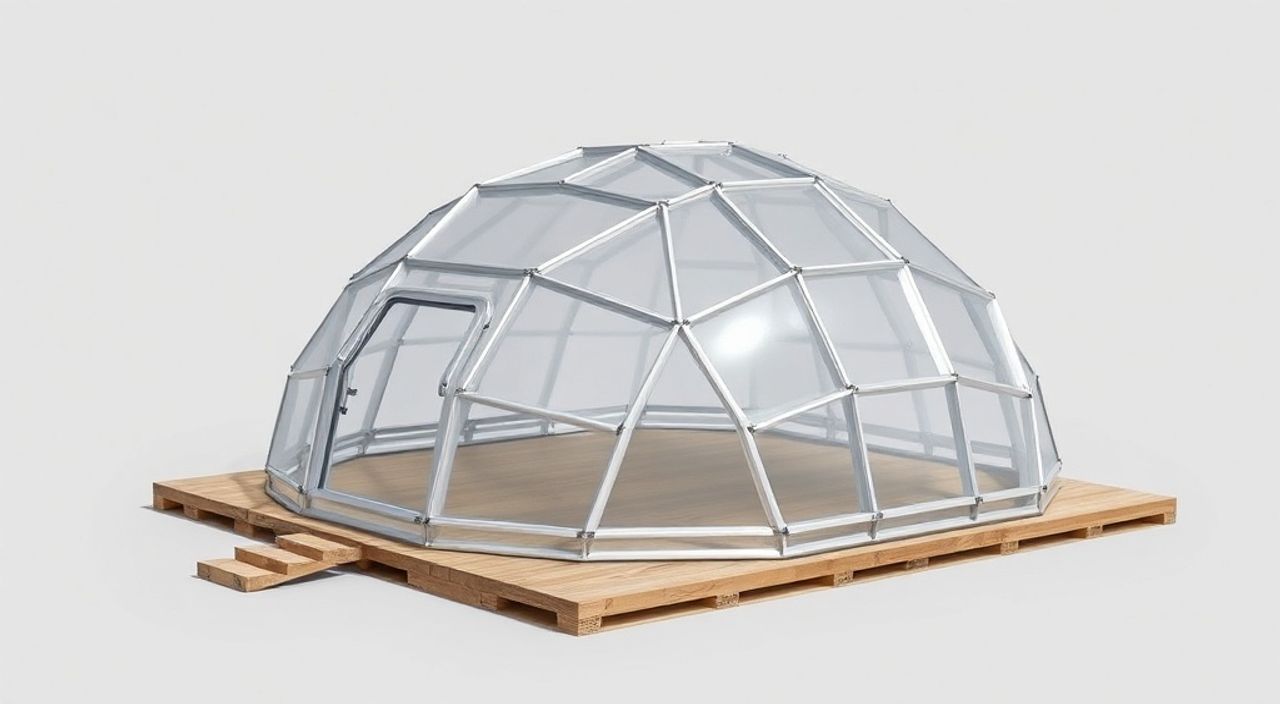 DIY: Glamping dome из алюминиевый сэндвич-панель — 10 шагов