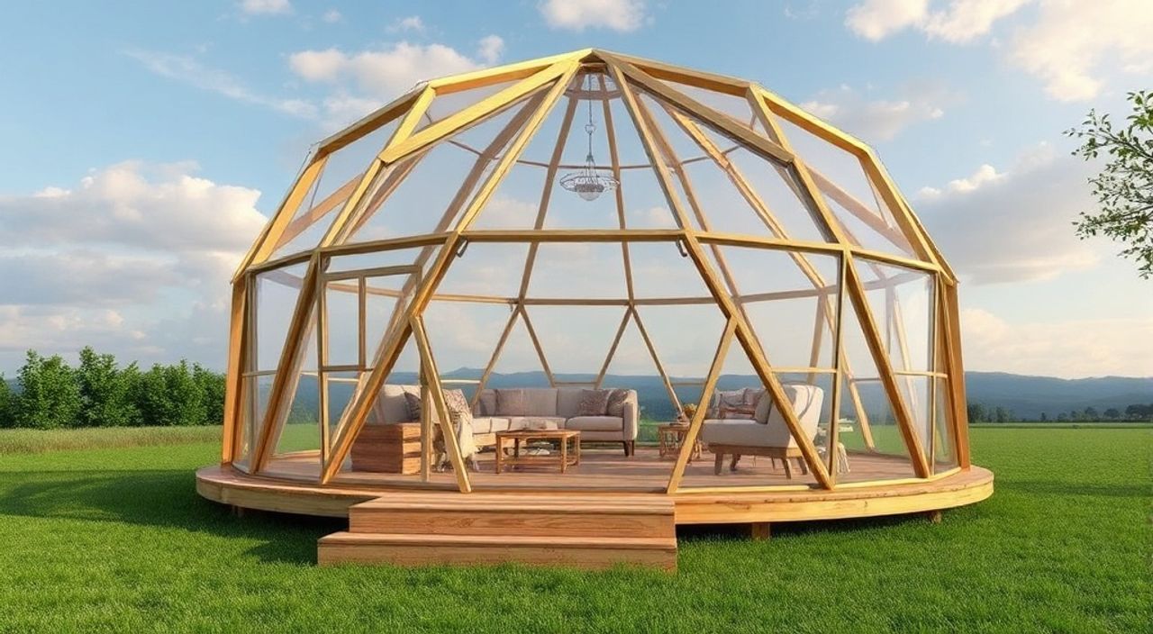 DIY: Glamping dome из дерево-клееный брус — 10 шагов