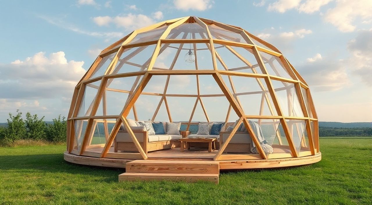 DIY: Glamping dome из дерево-клееный брус — 5 шагов