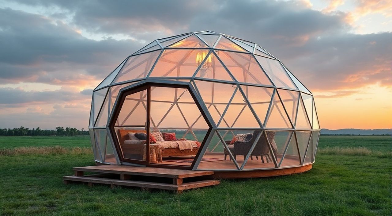 DIY: Glamping dome из контейнер High-Cube — 15 шагов