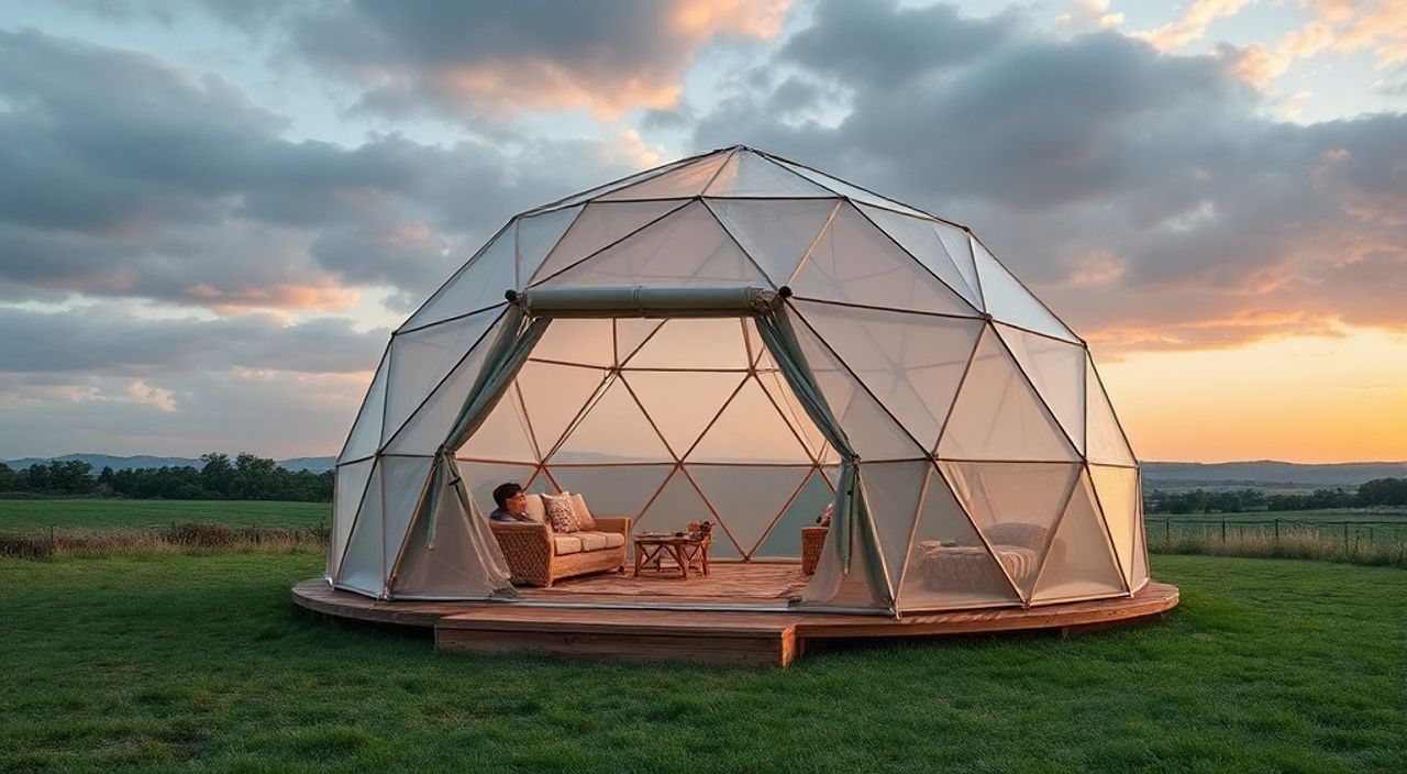 DIY: Glamping dome из панели KarbonEco — 15 шагов