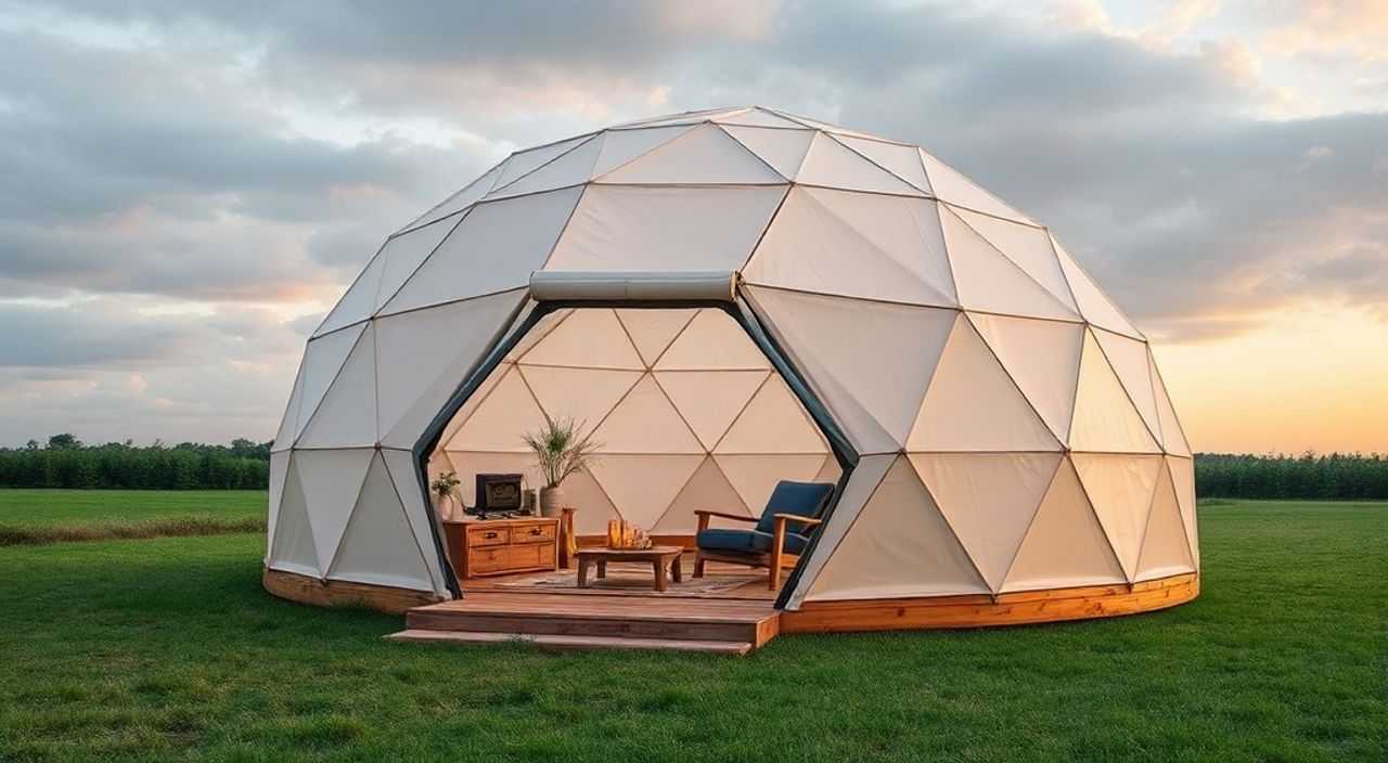 DIY: Glamping dome из полиуретановая сэндвич-панель — 10 шагов