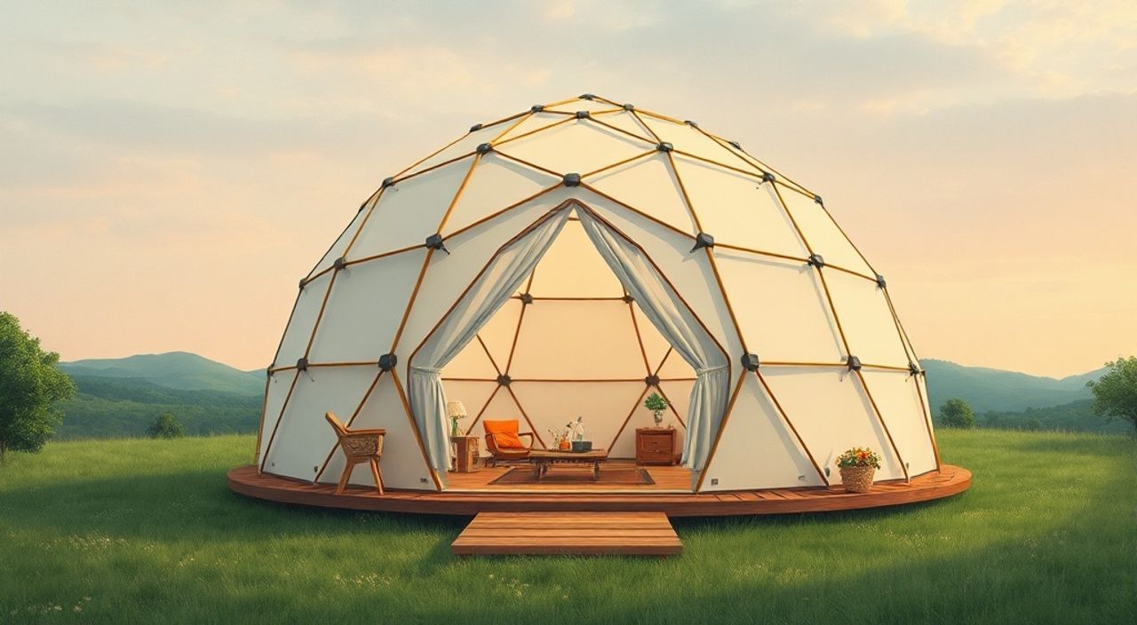 DIY: Glamping dome из ручной саман — 15 шагов