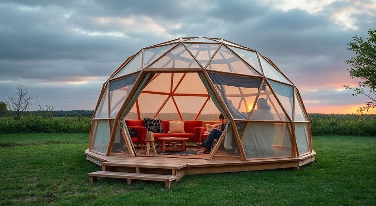 DIY: Glamping dome из Thermowood — 10 шагов