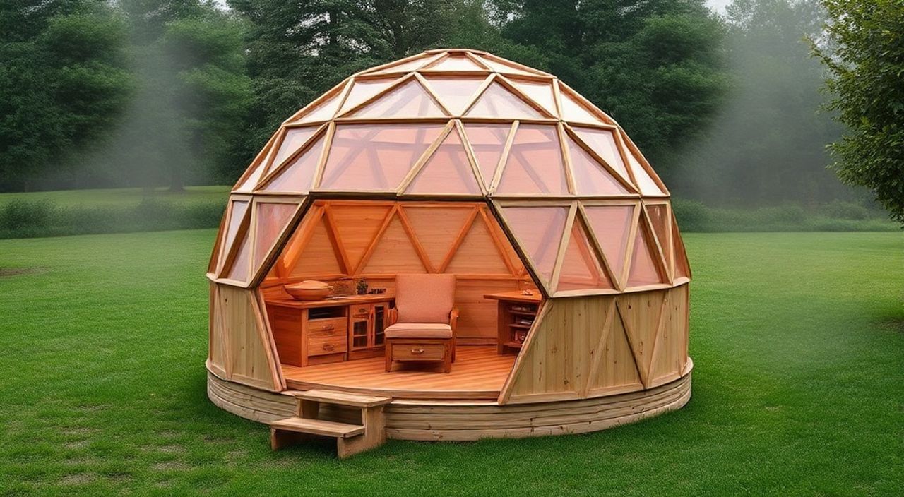 DIY: Glamping dome из Thermowood — 15 шагов
