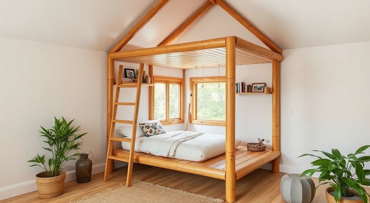 DIY: micro-loft из бамбуковый каркас — 15 шагов