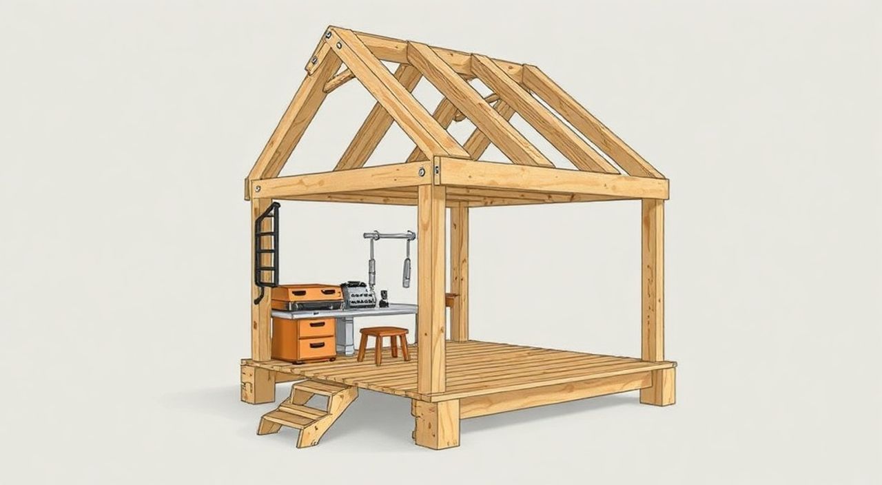 DIY: micro-loft из дерево-клееный брус — 15 шагов