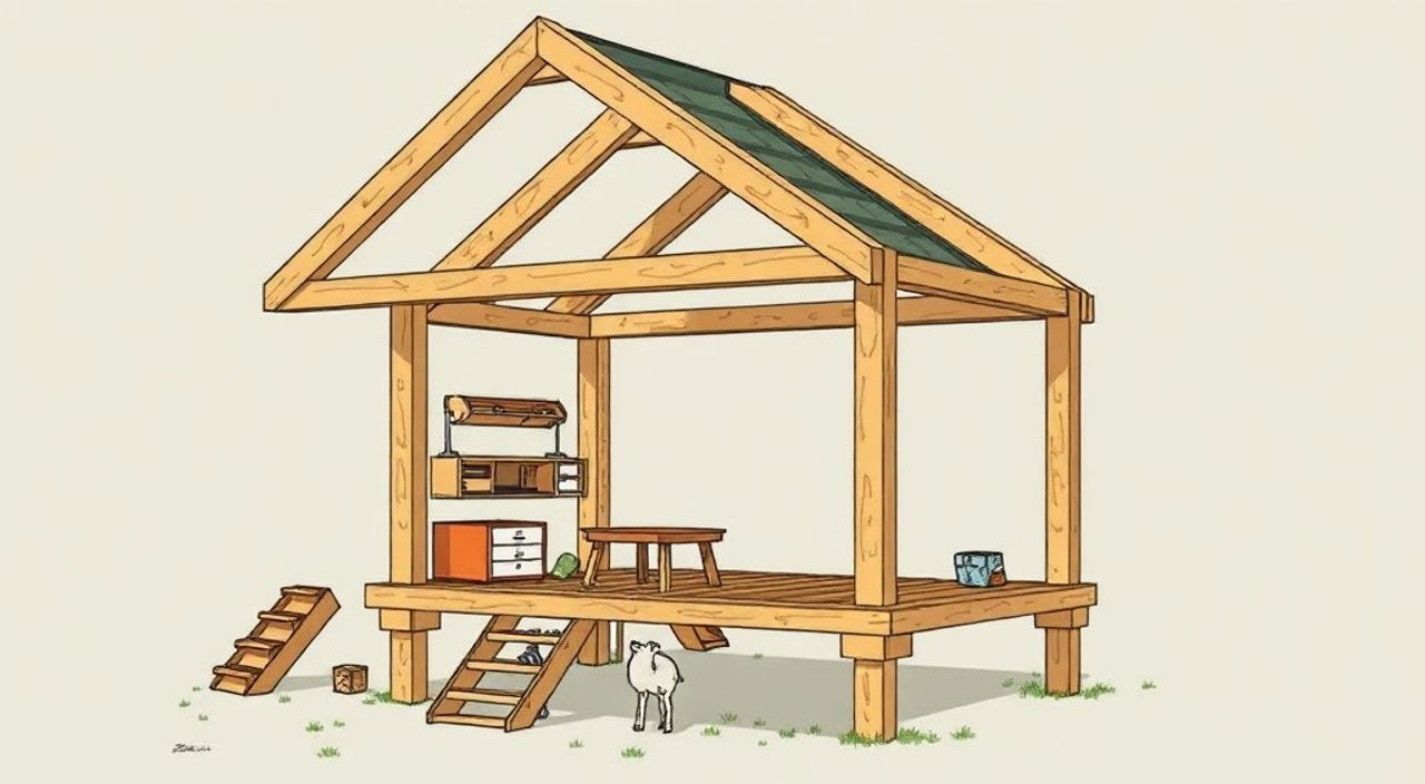 DIY: micro-loft из рамный брус — 15 шагов