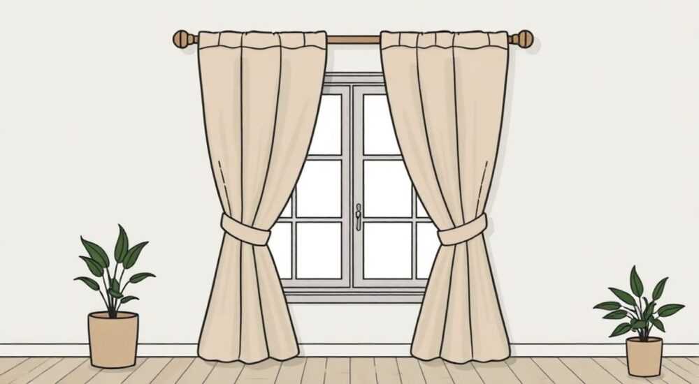 DIY-поглотитель из толстые шторы: 15 шагов