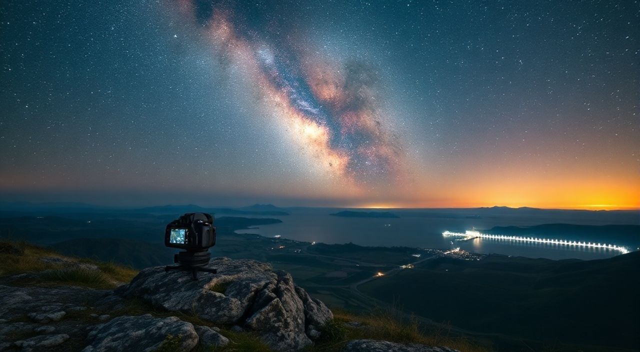 Длинная выдержка + luminar neo для астрофотографии
