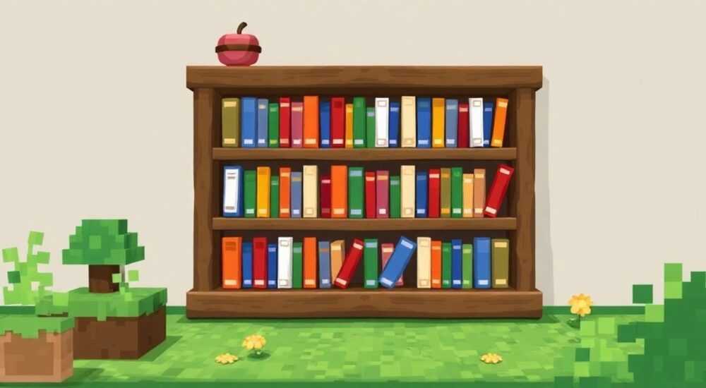 Для чего нужны книжные полки в майнкрафт