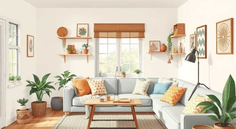 Домашний upgrade бохо студии 20 м² в стиле slow living