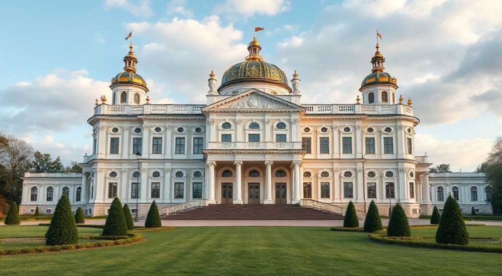 Дворцовый ансамбль в петергофе архитектор