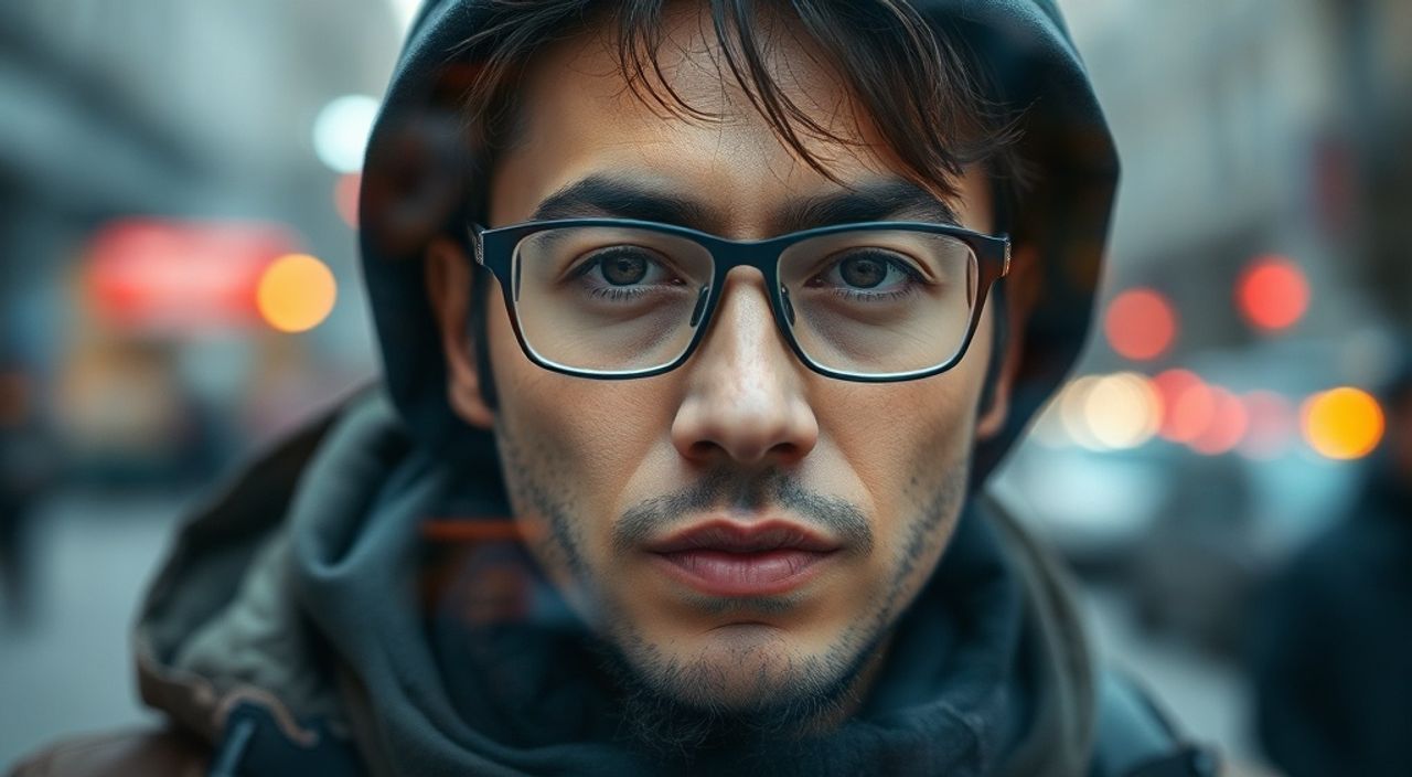 Двойная экспозиция + affinity photo для стрит‑портрета