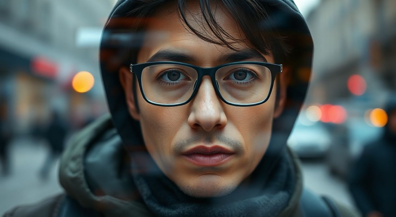Двойная экспозиция + davinci resolve для стрит‑портрета