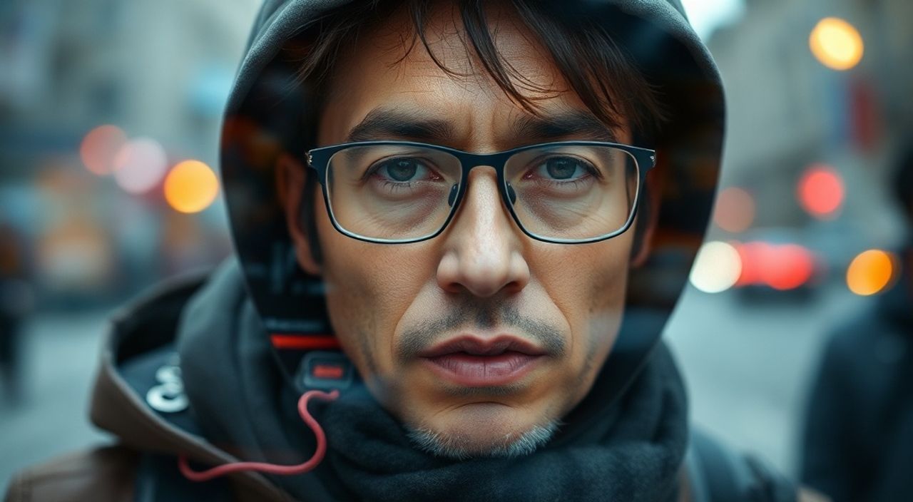 Двойная экспозиция + photoshop для стрит‑портрета