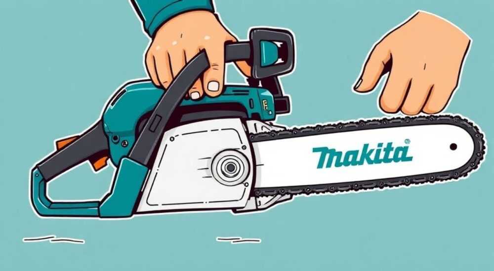 Электропила макита как снять цепь