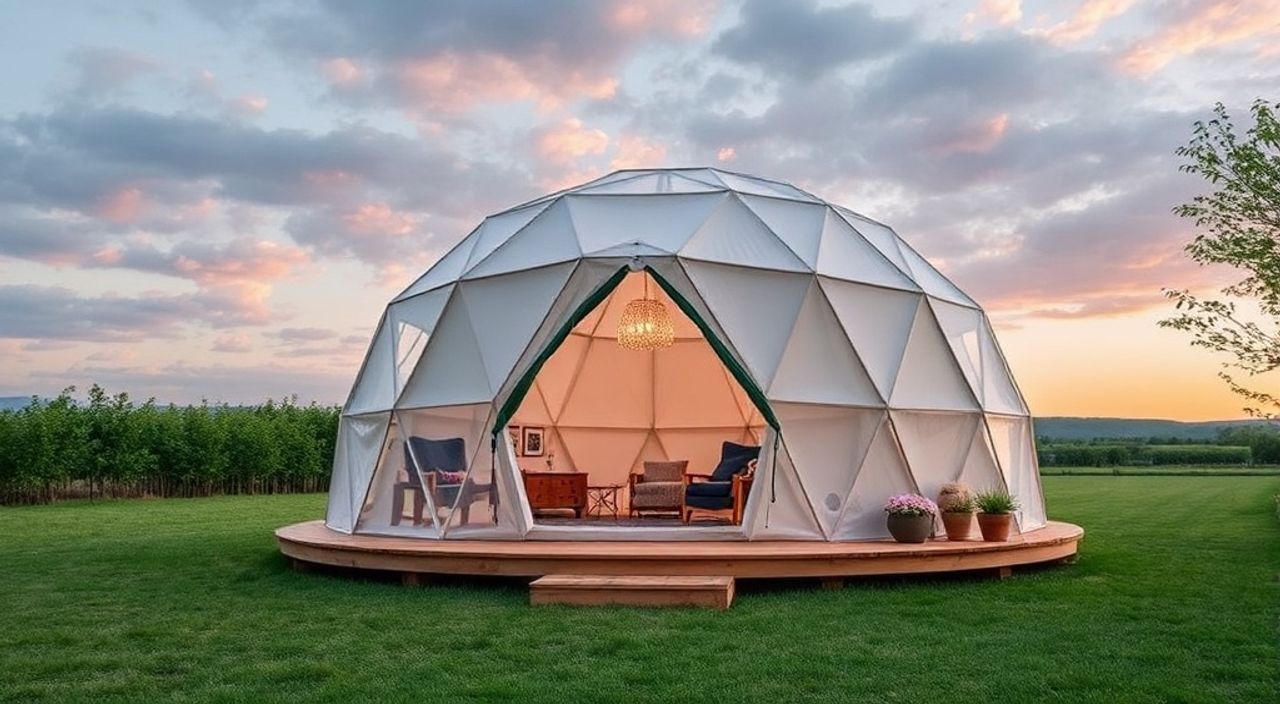 Фиброцемент: 10 причин выбрать для Glamping dome