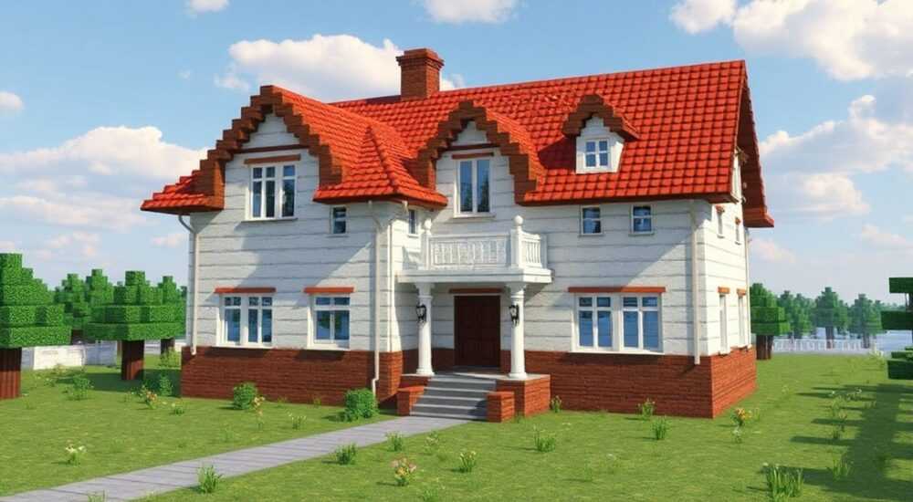 Хрущевка в майнкрафте как построить