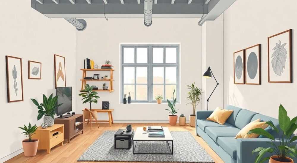 Инструкция для студии 20 м² лофт‑элементов