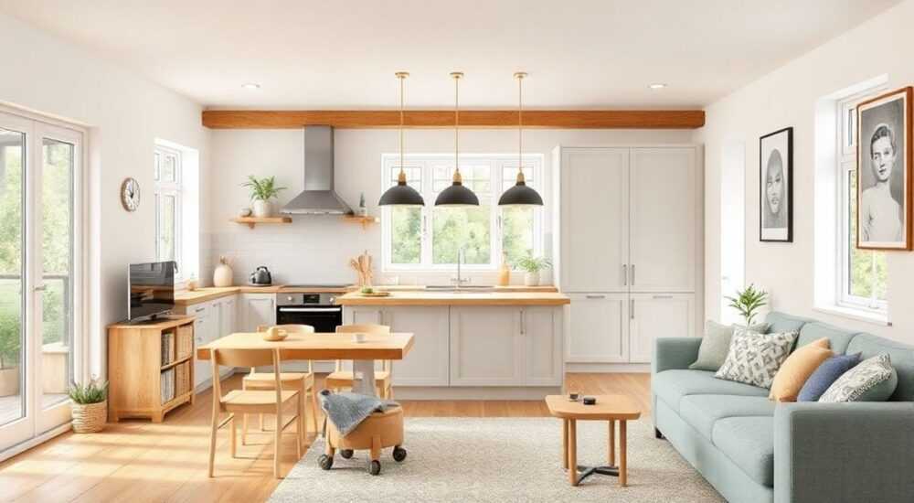 Инструкция: kids‑friendly open‑space кухни‑гостиной