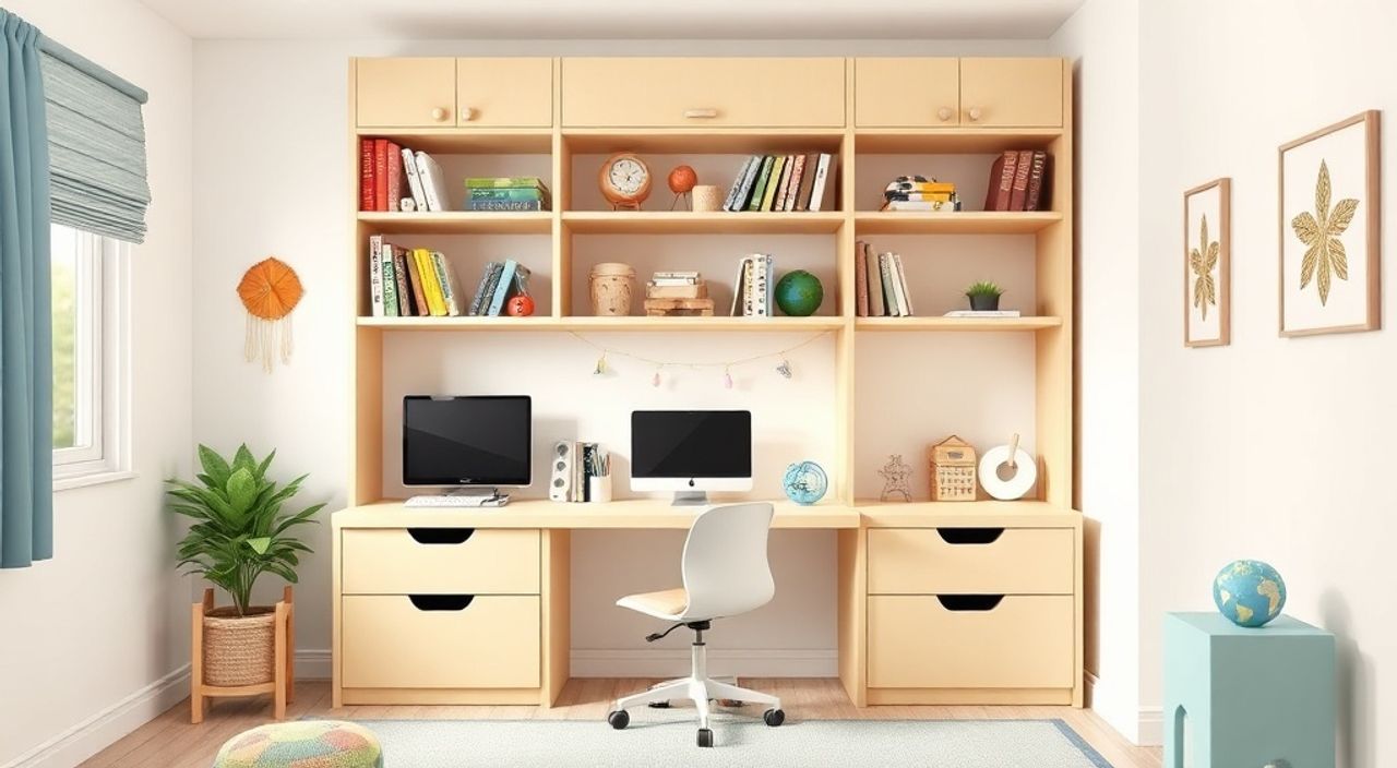 Кабинета‑вставки в шкафу: 10 причин выбрать для детской 9 м²