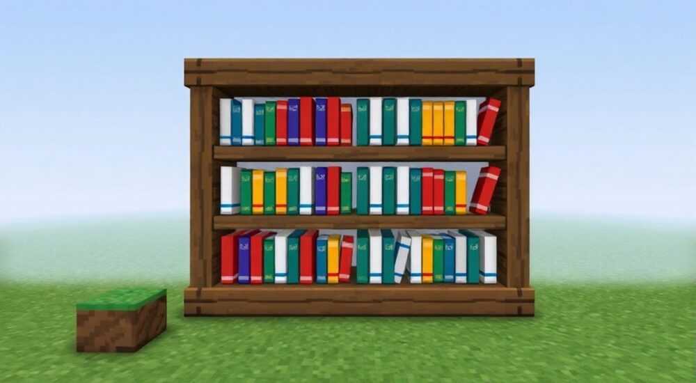 Как делать книжные полки майн