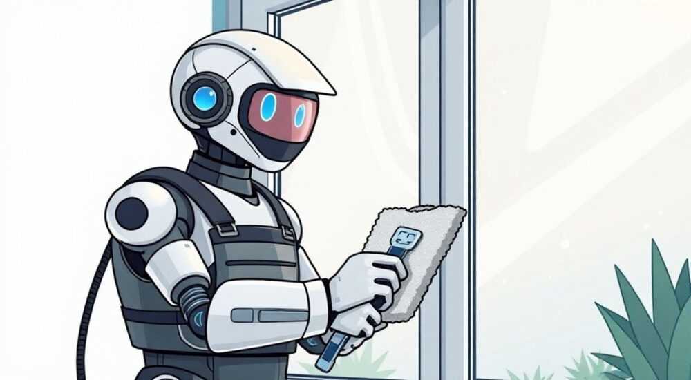Как менять салфетки на роботе мойщик окон