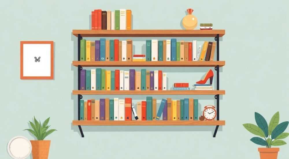 Как оформить книжные полки