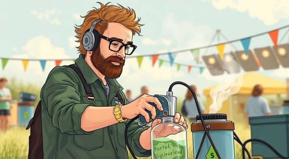 Как перейти на биотопливо на фестивале — апсайклинг