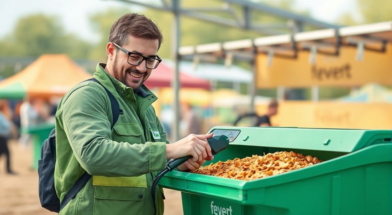 Как перейти на биотопливо на фестивале — умная сортировка мусора