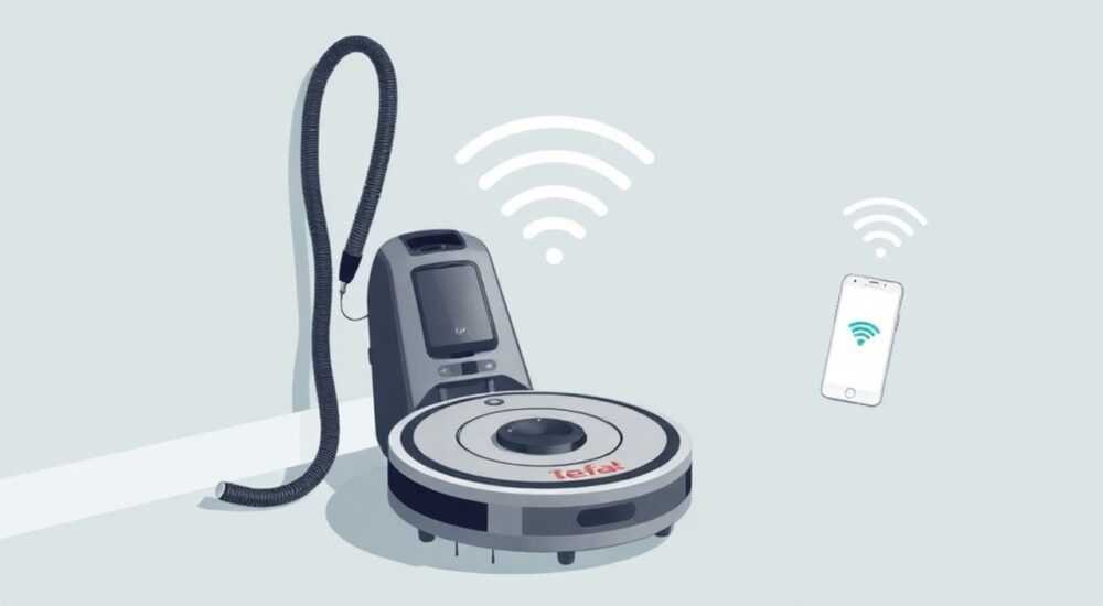Как подключить робот пылесос к вайфаю tefal