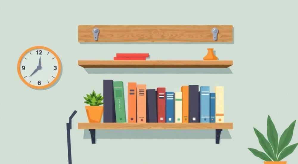 Как повесить книжную полку