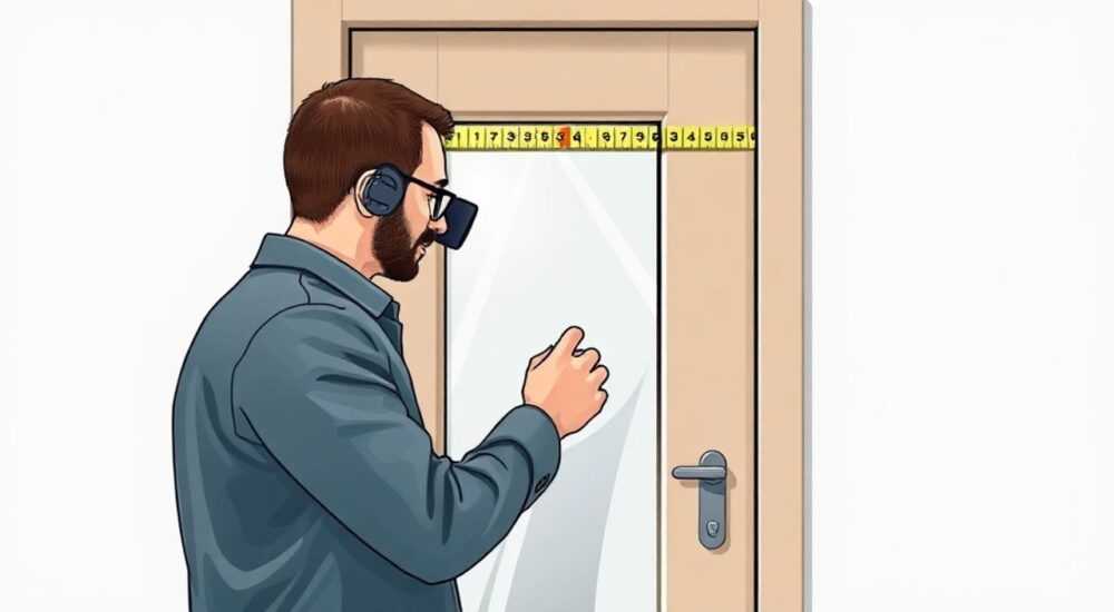 Как правильно снять замеры двери