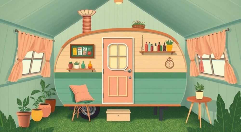 Как преобразить винтажного tiny‑house в цвете года