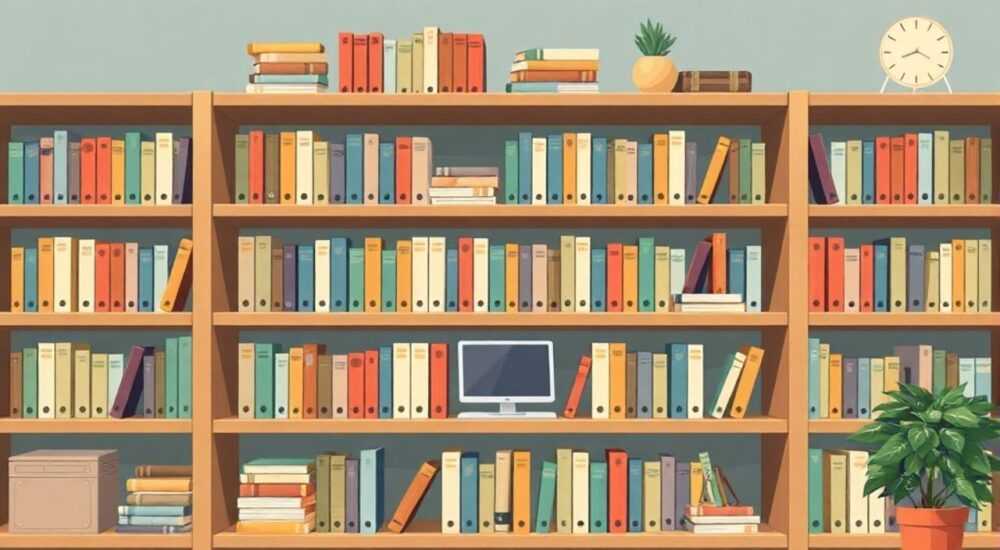 Как расположить книжные полки