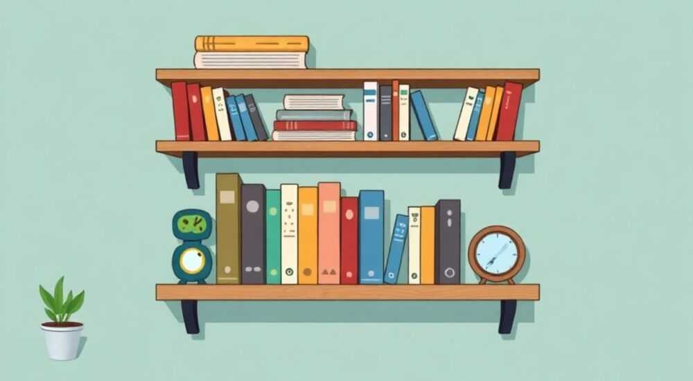 Как сделать книжные полки своими руками
