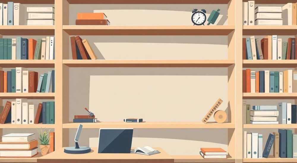 Как сделать пустую книжную полку