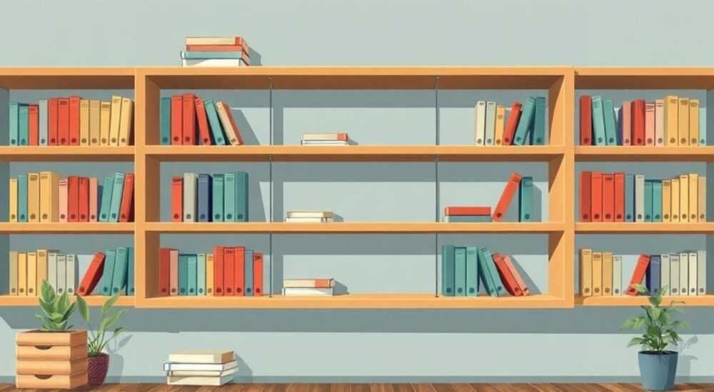 Как сделать пустые книжные полки