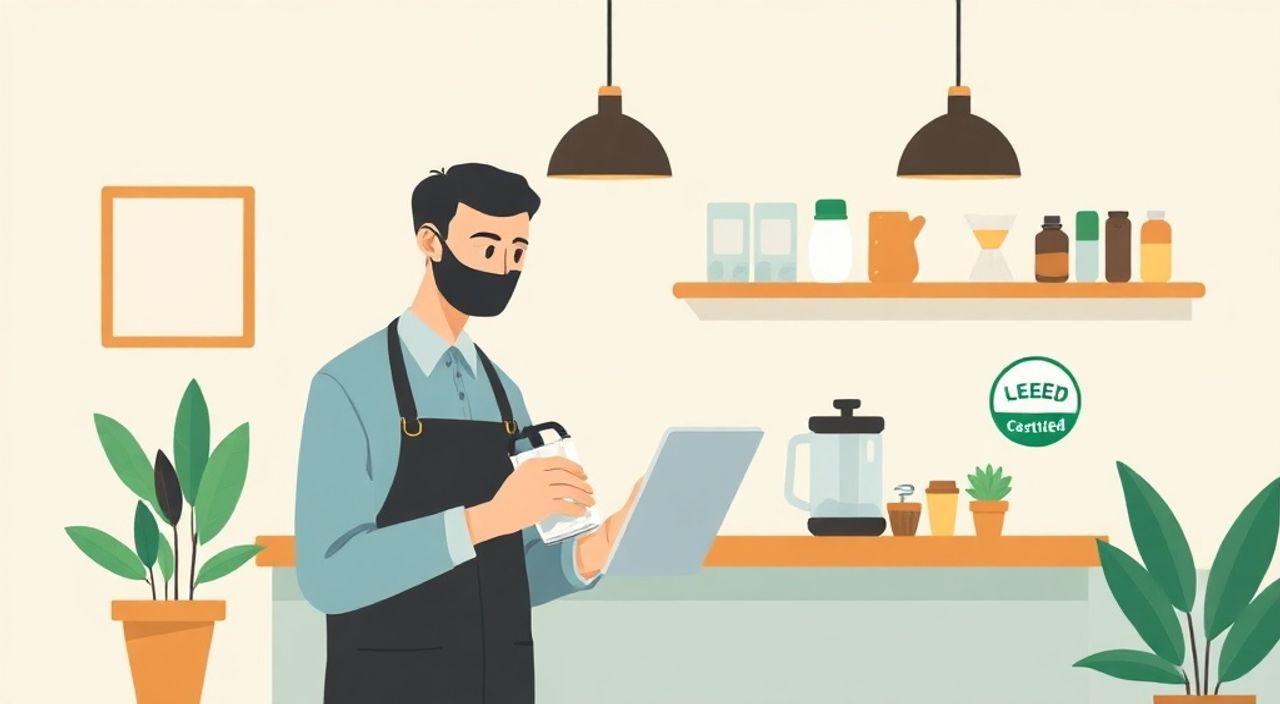 Как сертифицировать здание по LEED в кафе — минимализм