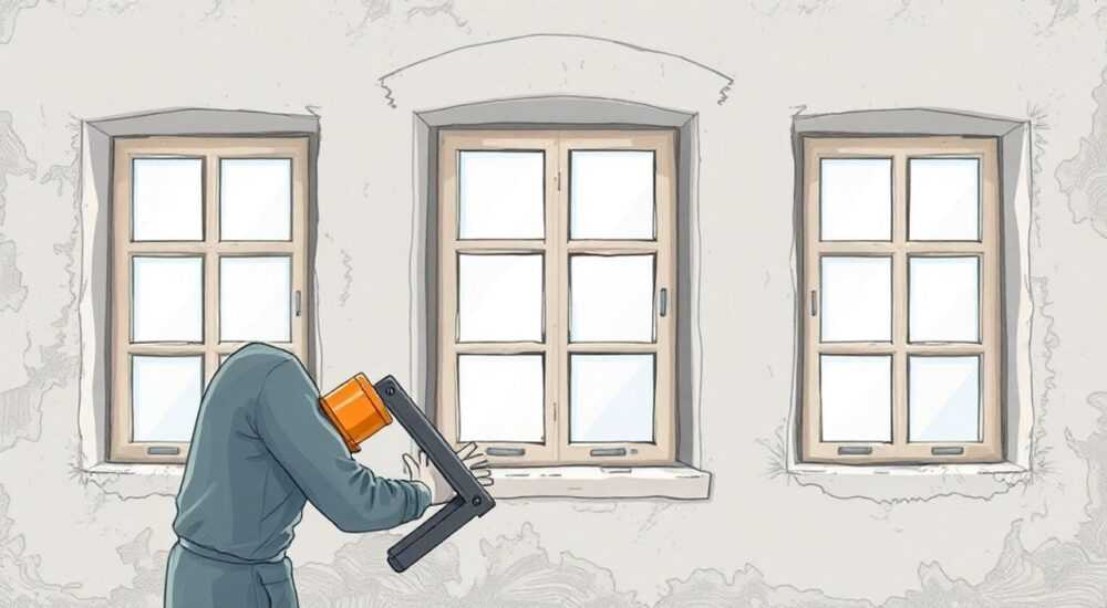 Как штукатурить откосы окон