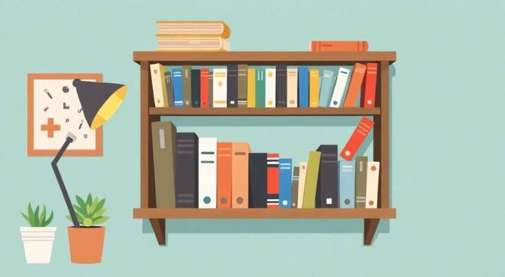 Как скрафтить книжная полка