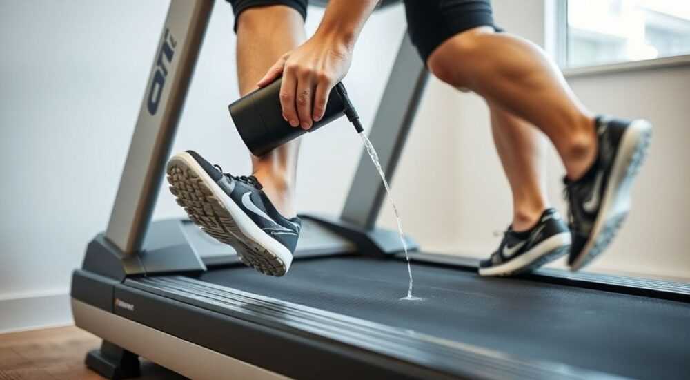 Как смазать беговую дорожку evo fitness