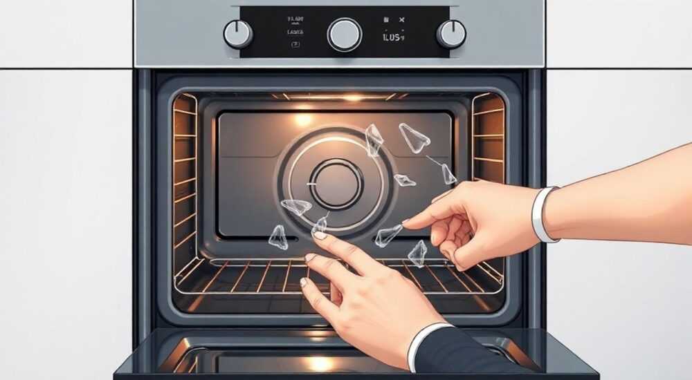 Как снять дверь духового шкафа горение