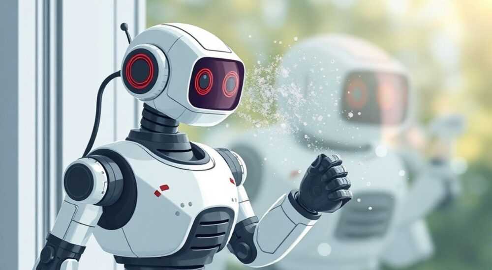 Как снять кольца с робота мойщика окон