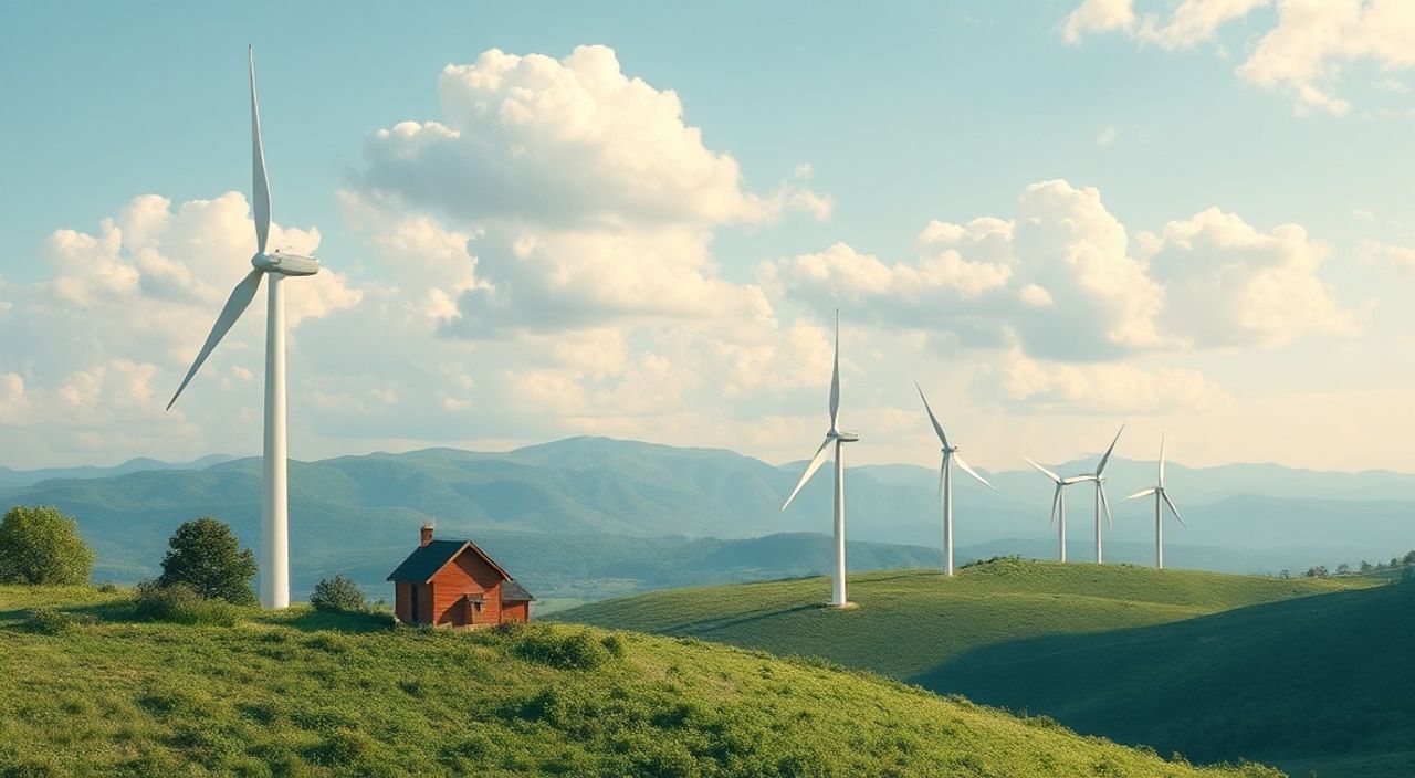 Как сократить выбросы CO₂ для семьи — ветроэнергетика