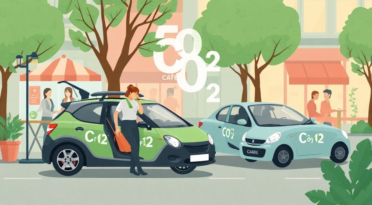 Как сократить выбросы CO₂ в кафе — каршеринг